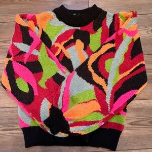 XS FARM Rio The Dance Multicolor Knit Sweater